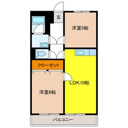 ハイツ河田の物件間取画像